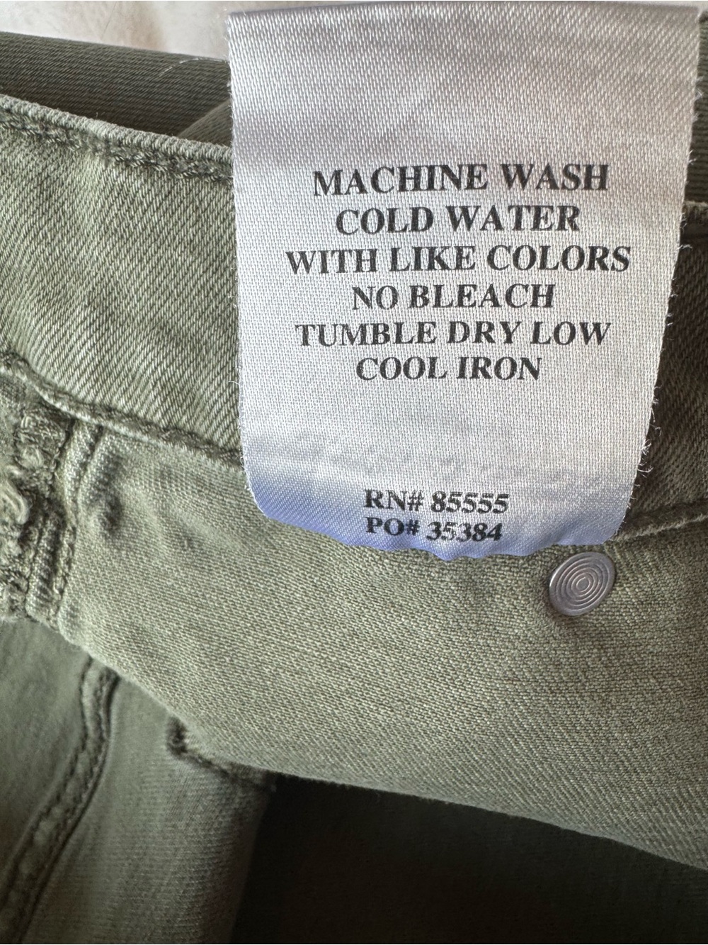 Daze High-Rise Wide Leg Utility Pants - Olive - Picture 7 of 7